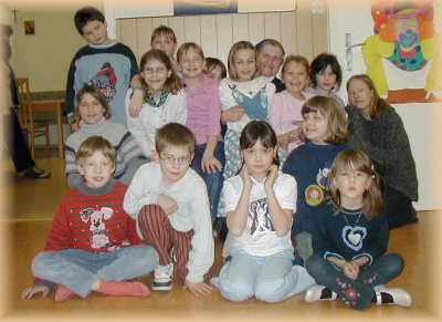 Die Gruppe beim
gem&uuml;tlichen Nachmittag 2001